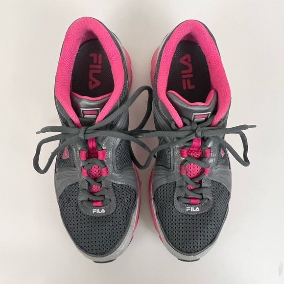 FILA DLS Circuit Sneaker Metallic Silver Hot Pink Women’s Size 9 - Picture 15 of 15